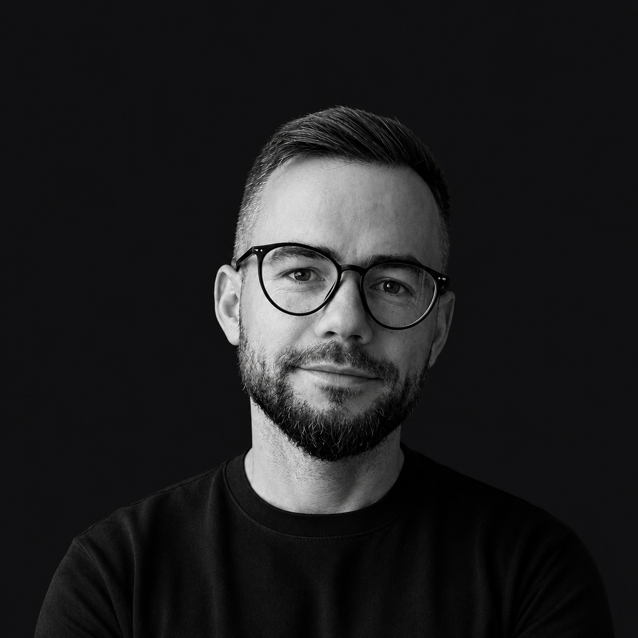 Portret monocrom